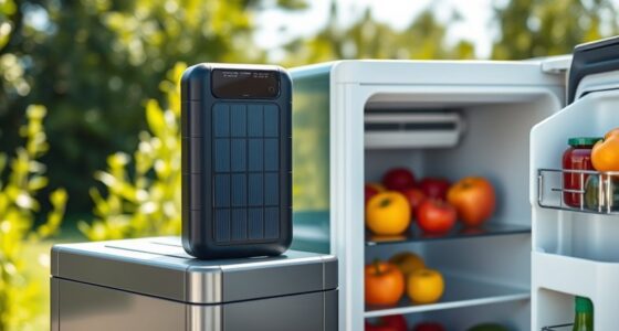 solar powered refrigerator battery banks