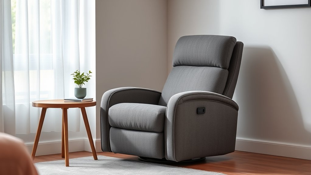 space saving ergonomic recliner features