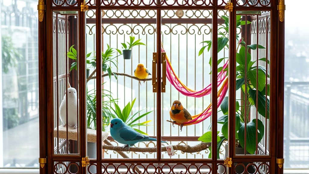 spacious durable accessible cage