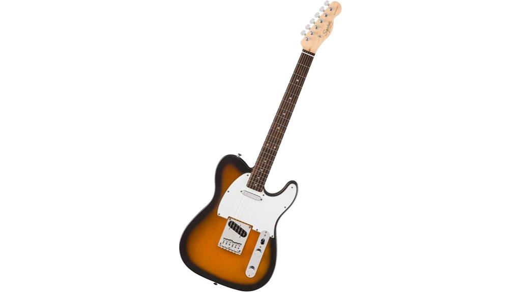 squier telecaster sunburst guitar