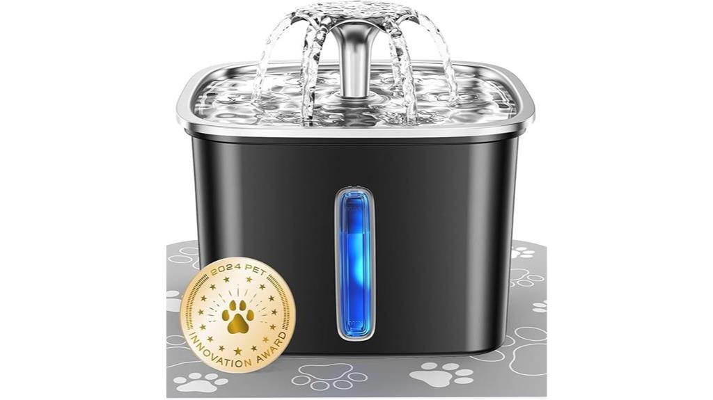 stainless steel cat fountain