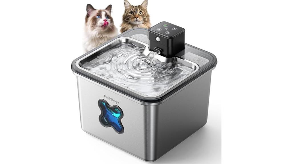 stainless steel pet fountain