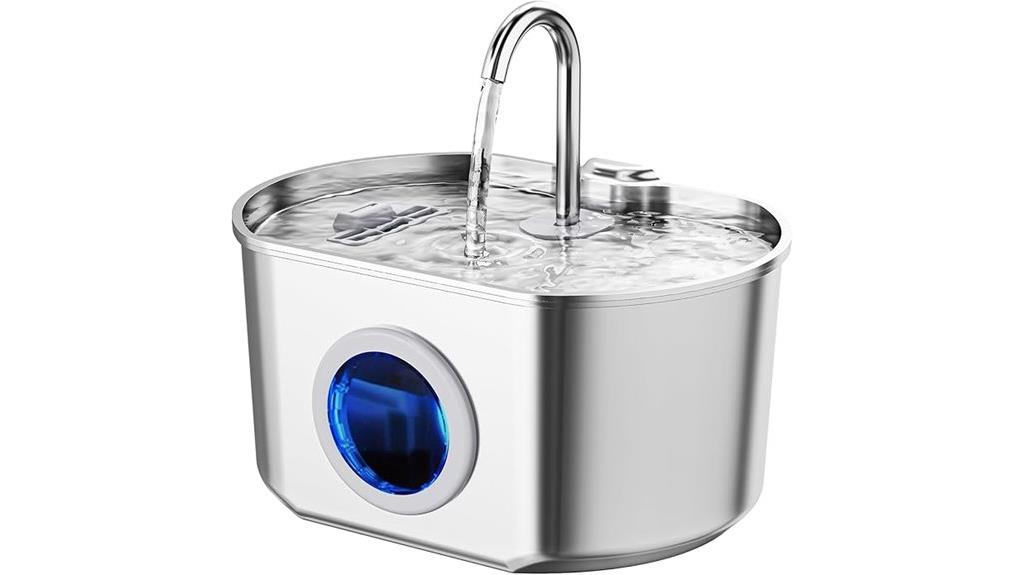 stainless steel pet fountain