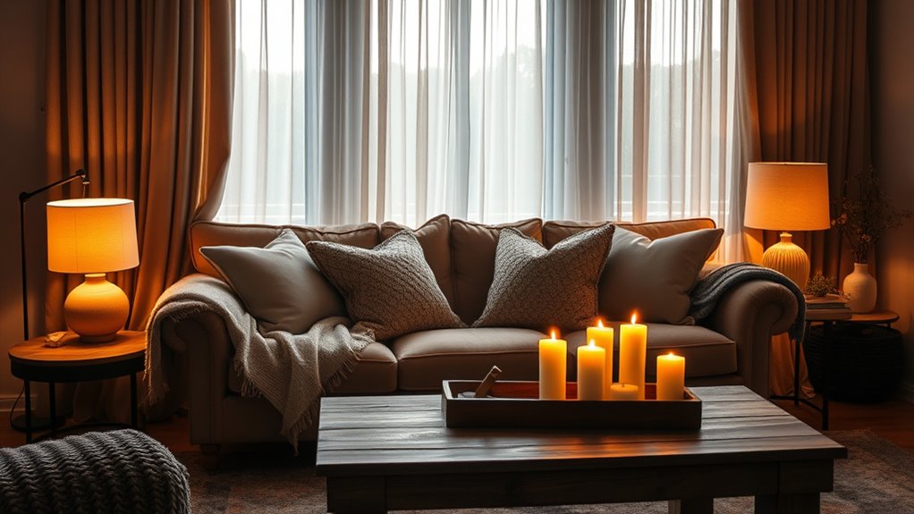 strategic lighting for coziness