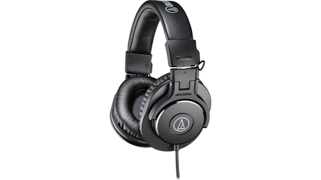 studio monitor headphones black