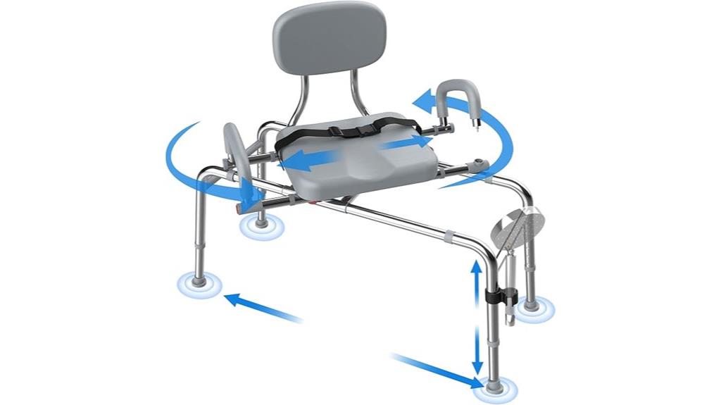 swivel seat shower chair