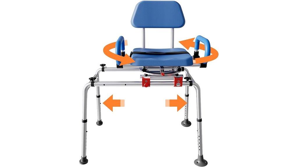 swivel seat shower chair