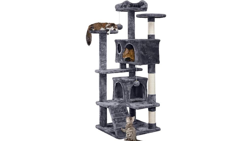 tall multi level cat playground