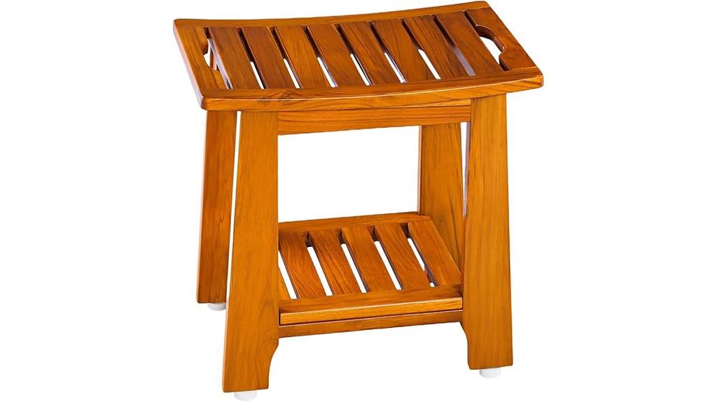 teak shower bench waterproof