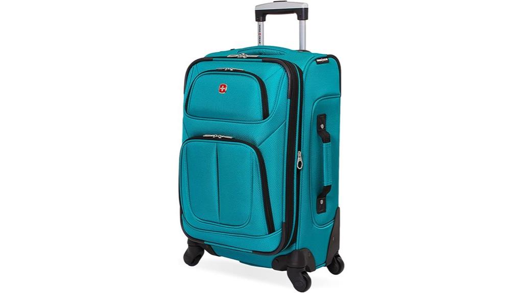 teal 21 inch carry on