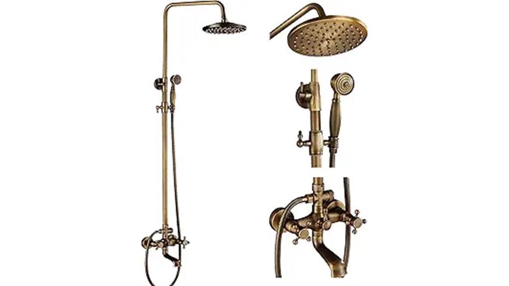 theodore brass shower faucet