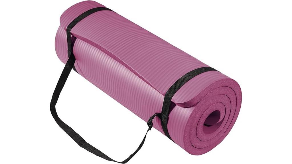 thick non slip exercise mat