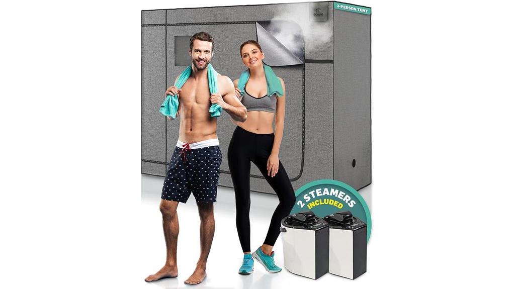 three person sauna box