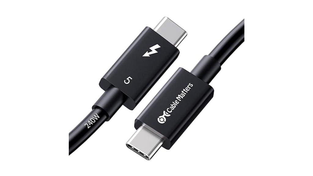 thunderbolt 5 cable specifications