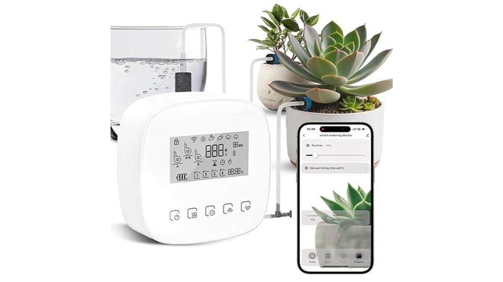 timed plant watering system