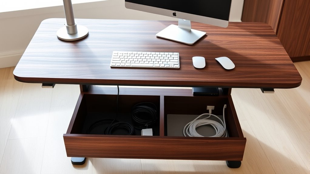 top cable management desks