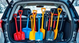 top car snow shovels