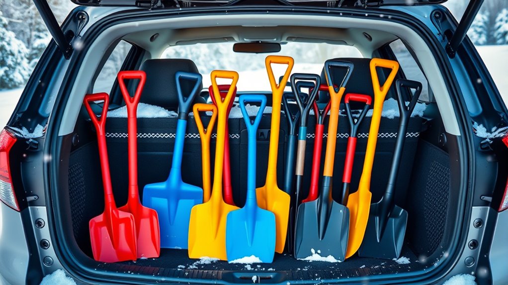 top car snow shovels
