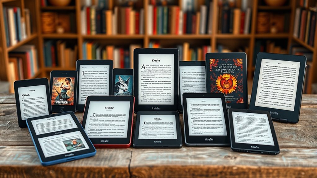 top kindle e readers selection