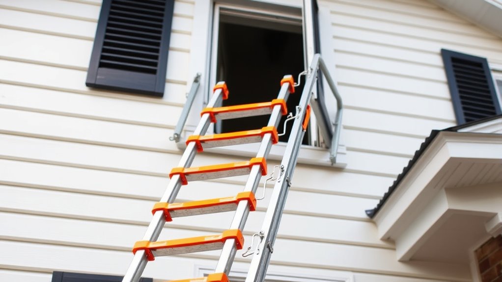 top two story home emergency ladders