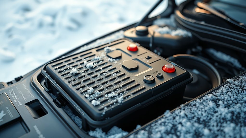 top vehicle battery warmer pads