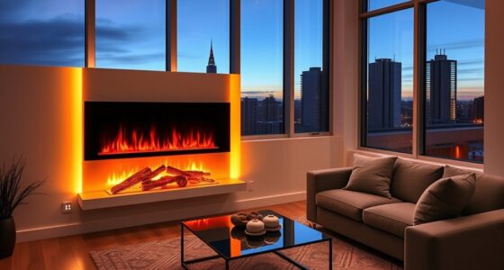 top ventless electric fireplaces