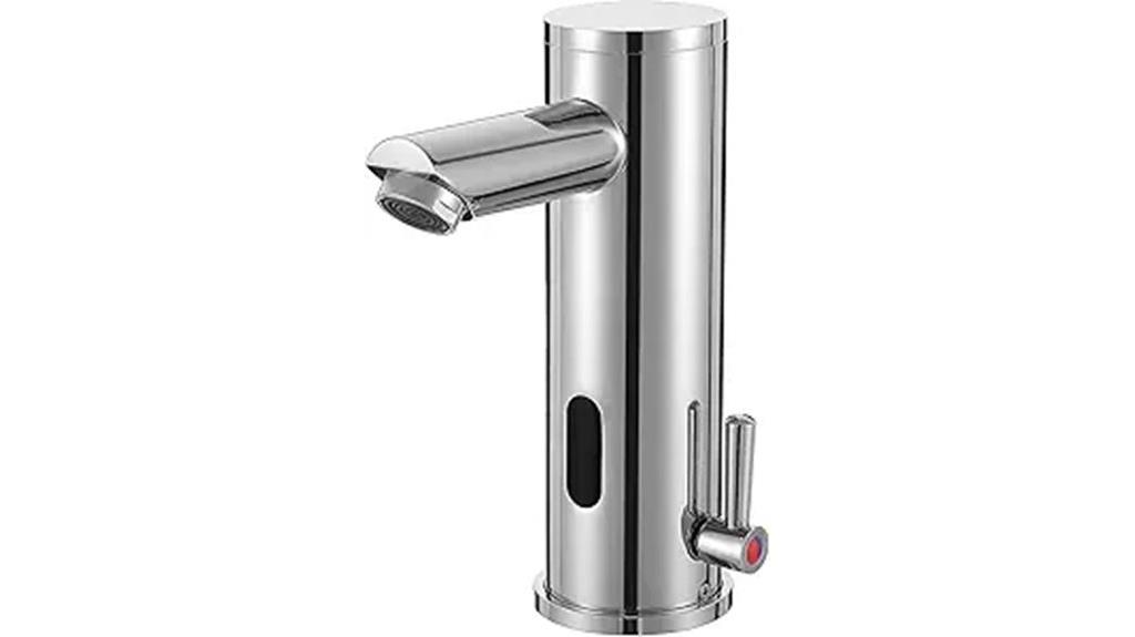 touchless chrome sink faucet