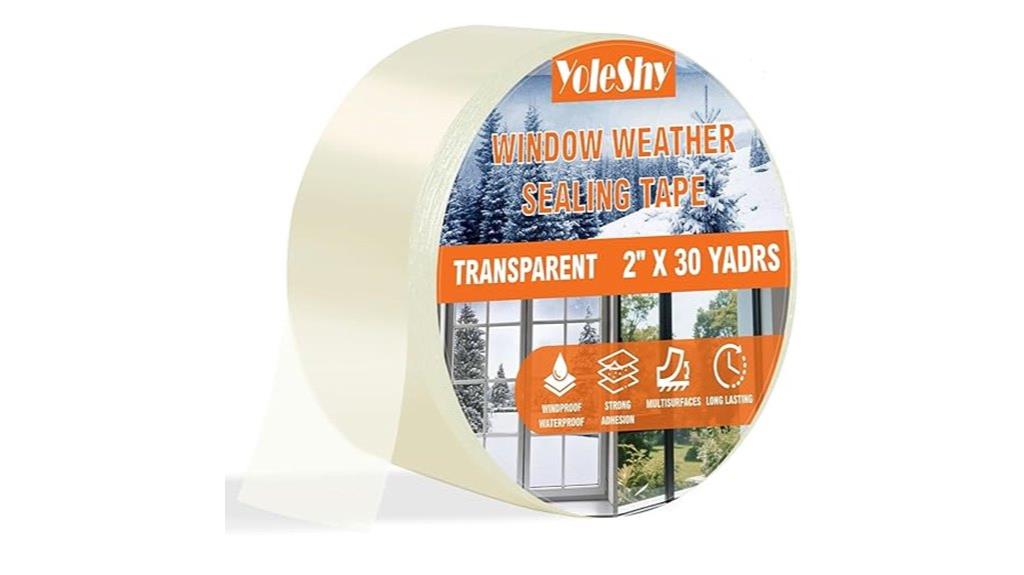 transparent weather sealing tape
