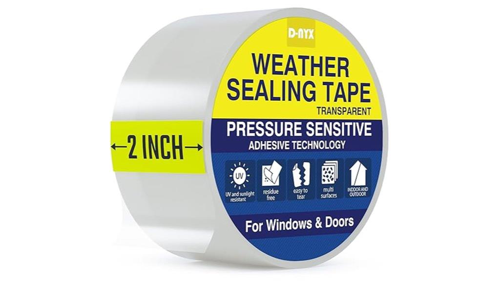 transparent window sealing tape