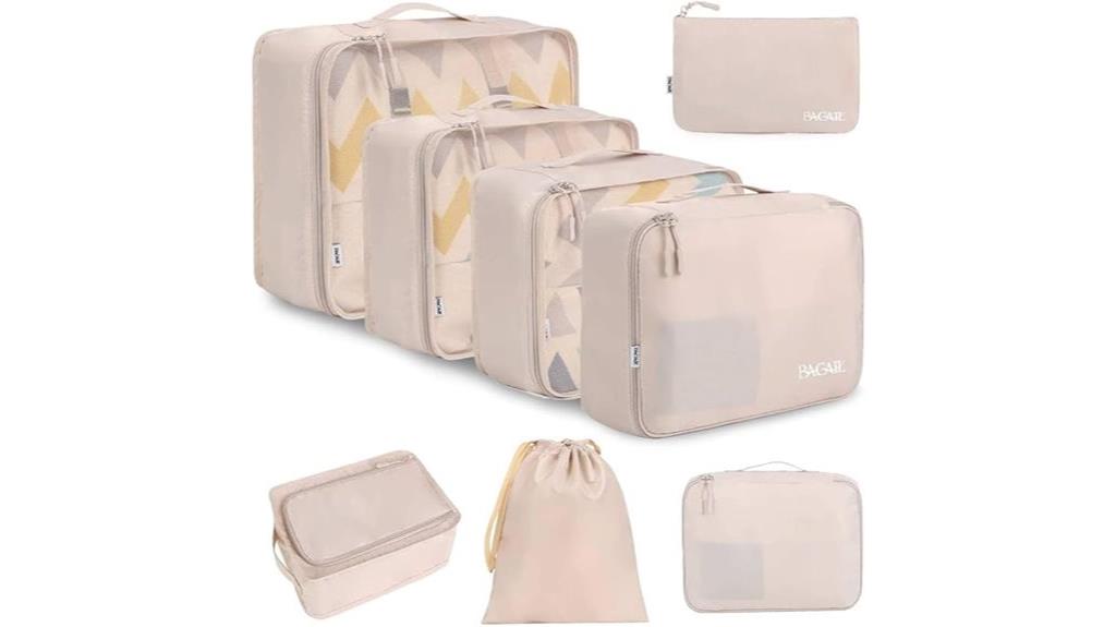 travel organizing cube set