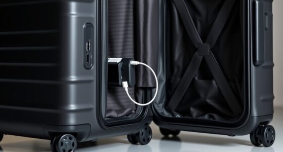 travel ready luggage with charging
