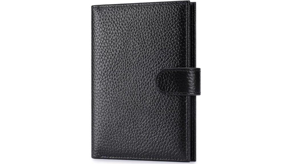 travel rfid leather wallet