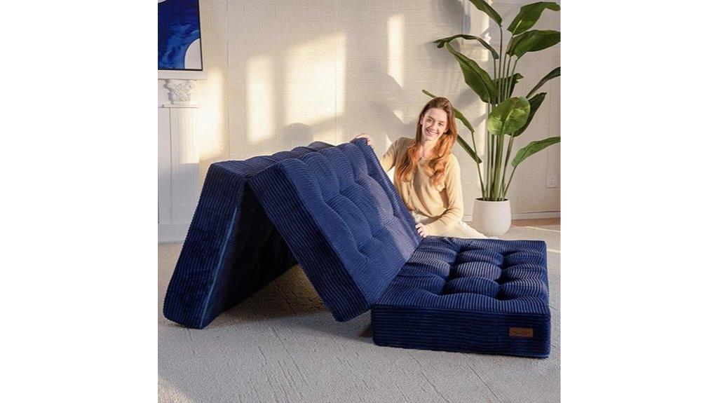 tri fold foam bed