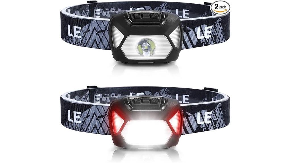two bright led headlamps