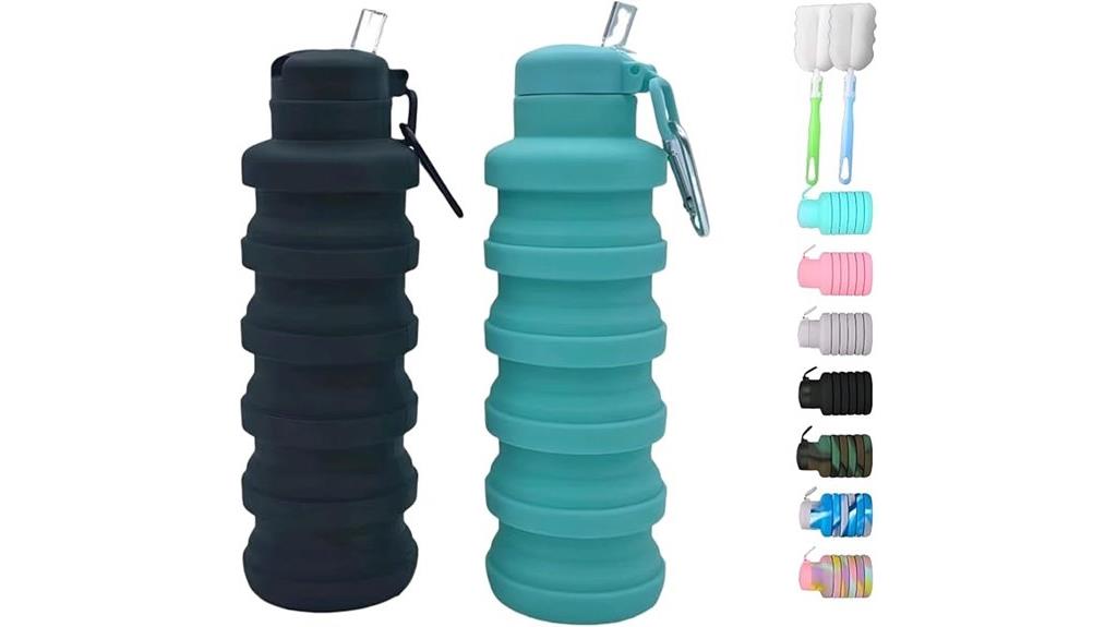 two pack collapsible bottles