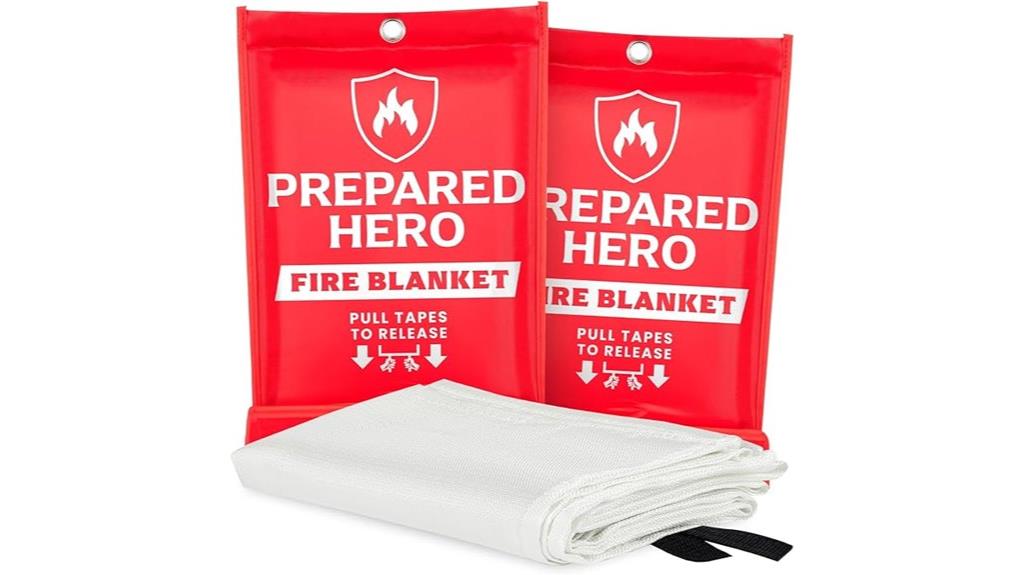 two pack fire blanket