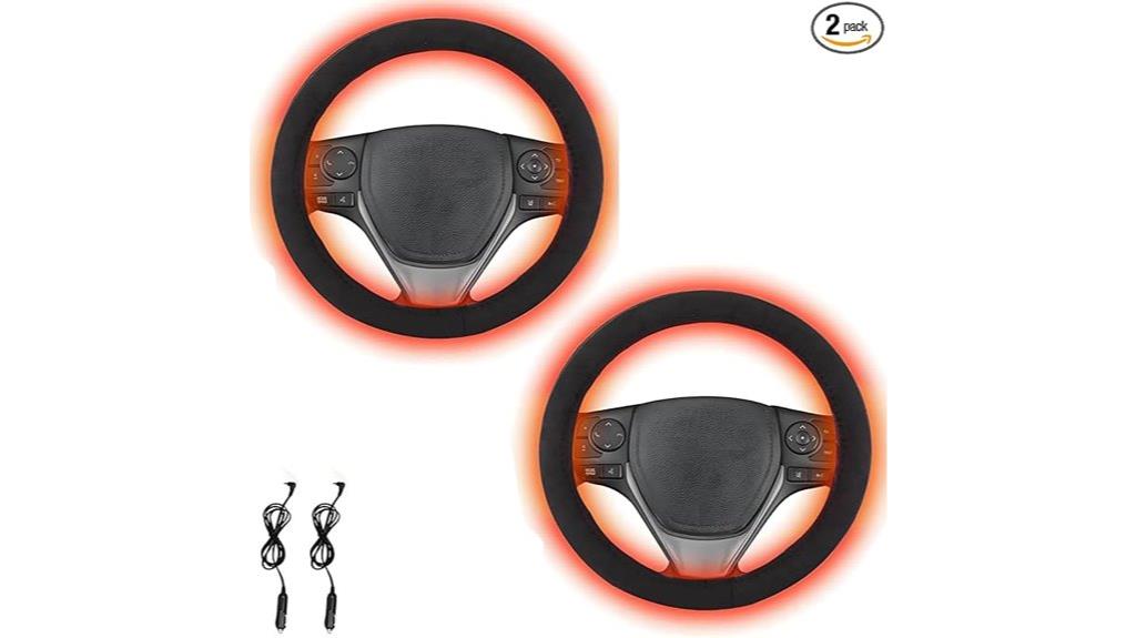 two piece heated wheel cover