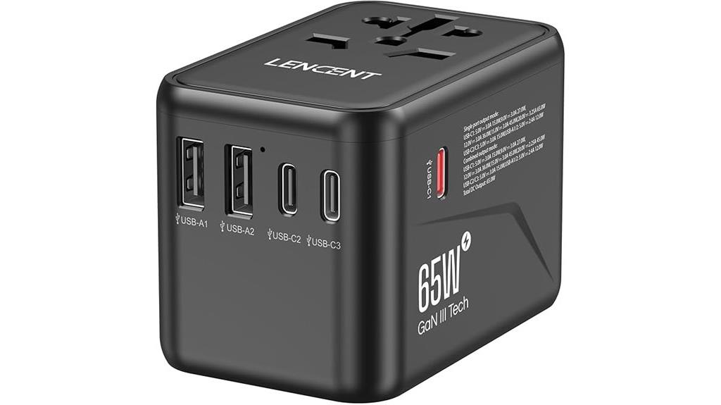 universal 65w travel adapter