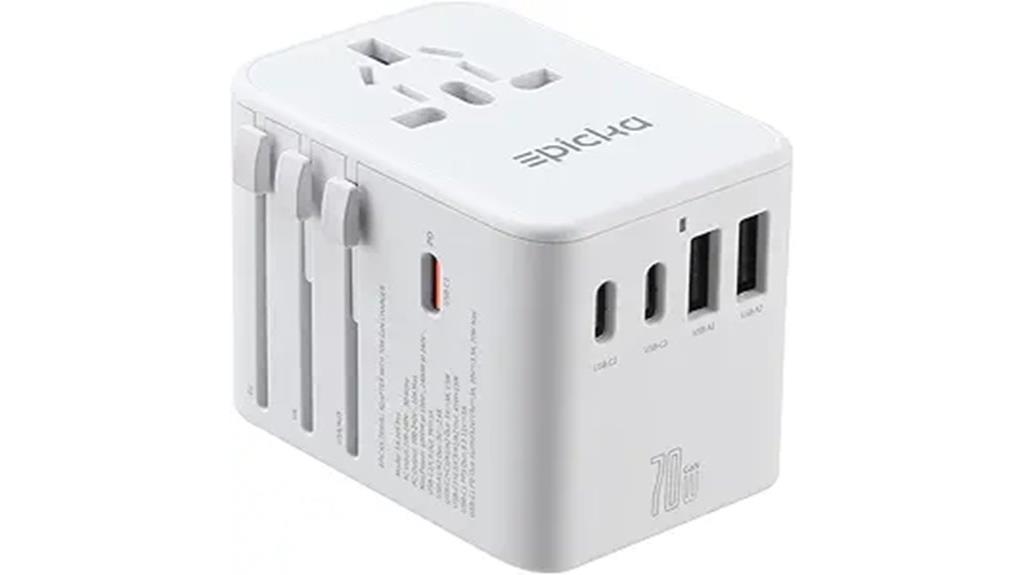 universal travel charger with fast charging