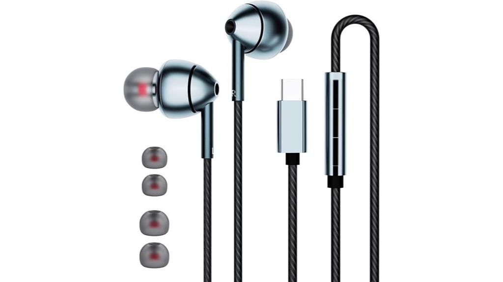 usb c noise canceling earbuds