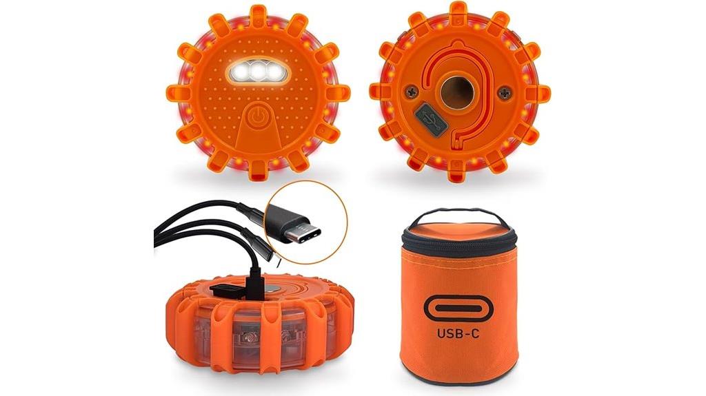 usb c rechargeable flares