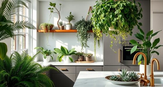 using intricate green kitchen designs