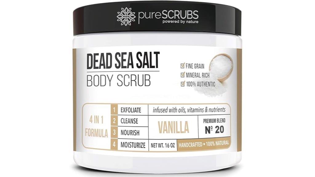 vanilla body scrub set