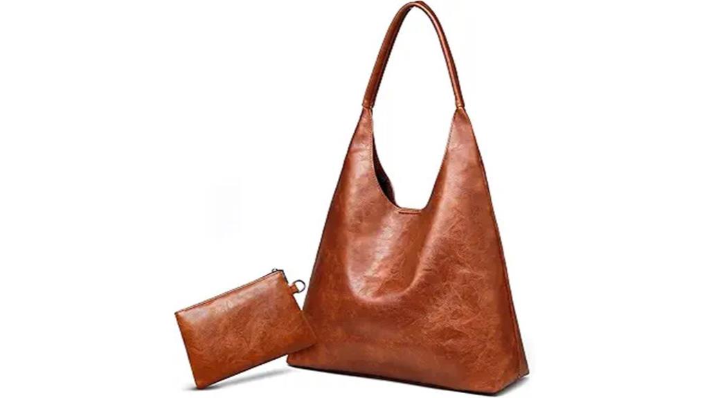 vegan leather large tote