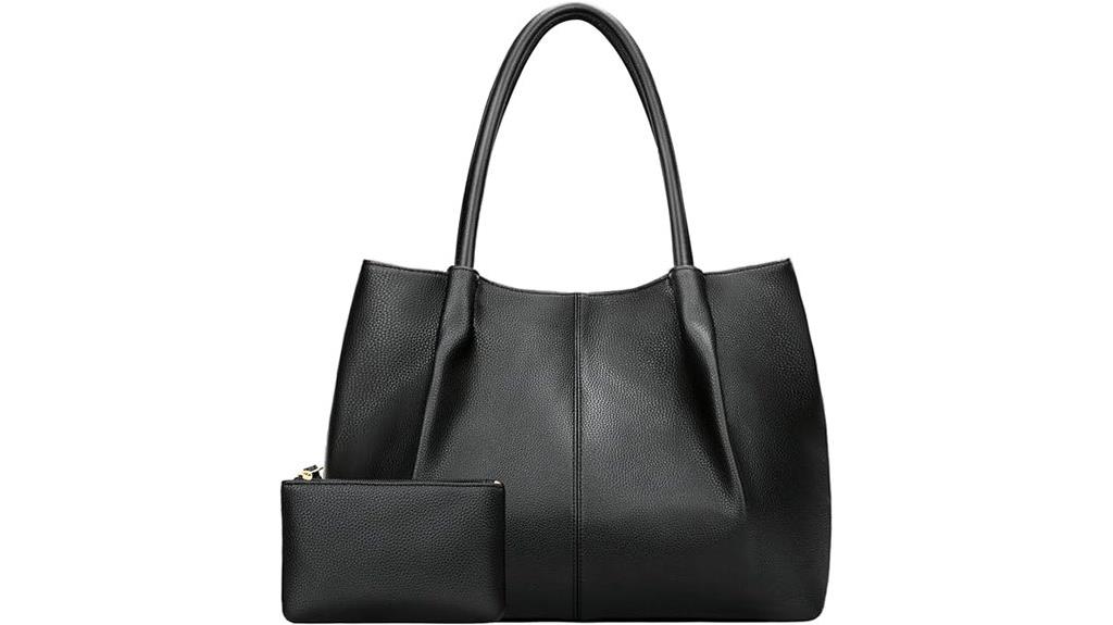 vegan leather shoulder bag