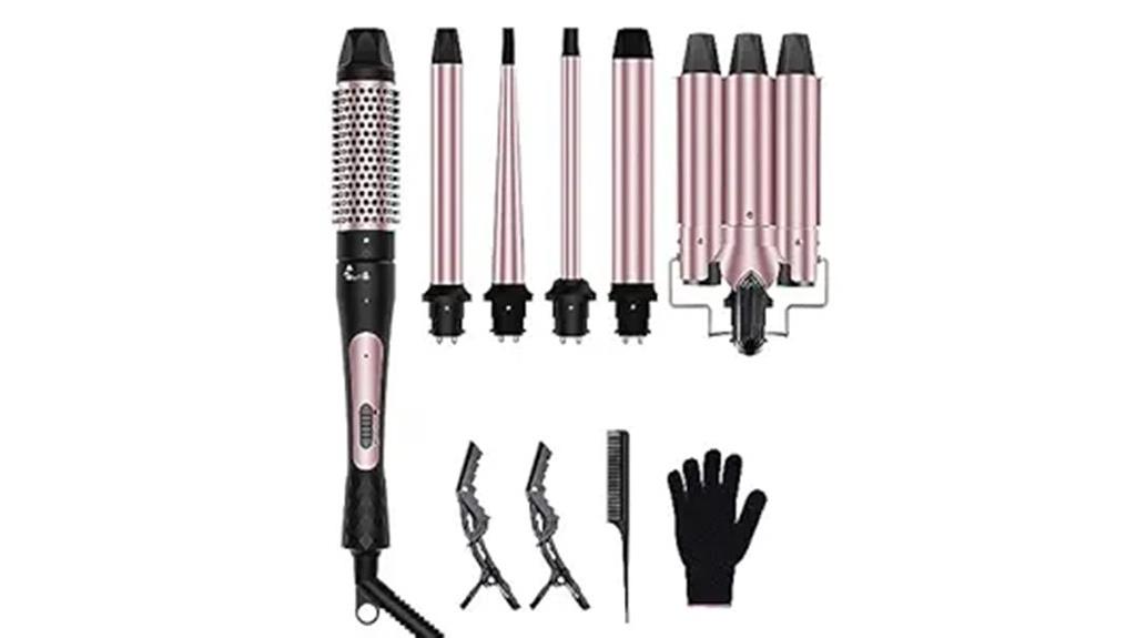 versatile 6 in 1 curling set