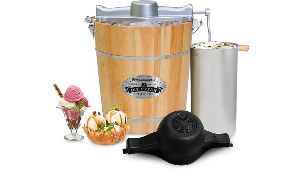 vintage 4 quart ice cream maker