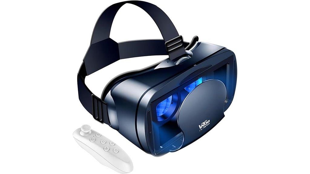 vr headset with controller