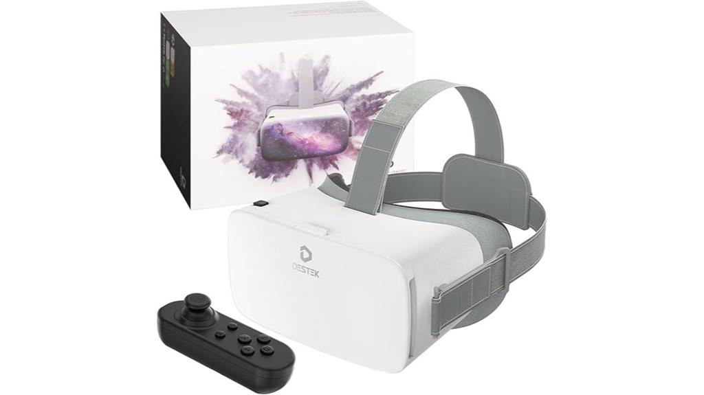 vr headset with controllers