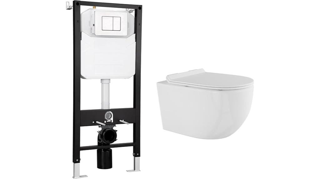 wall hung toilet set